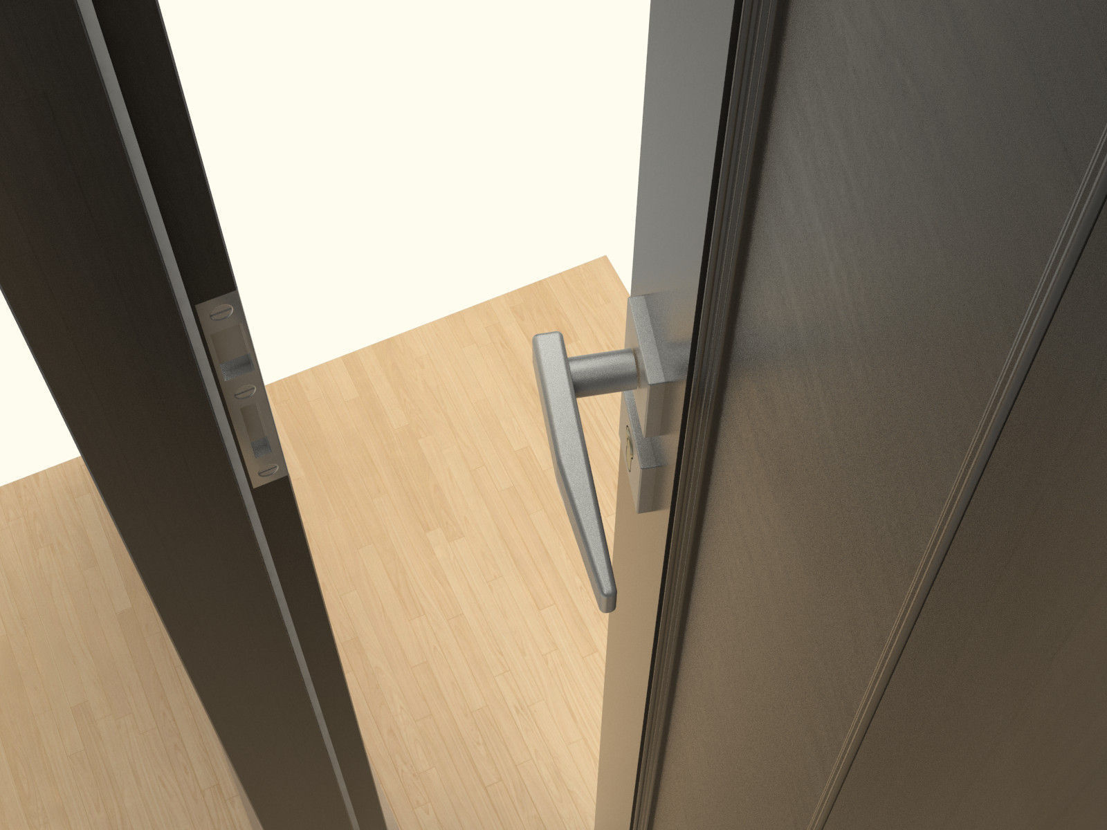 Wooden Door 3D model_8