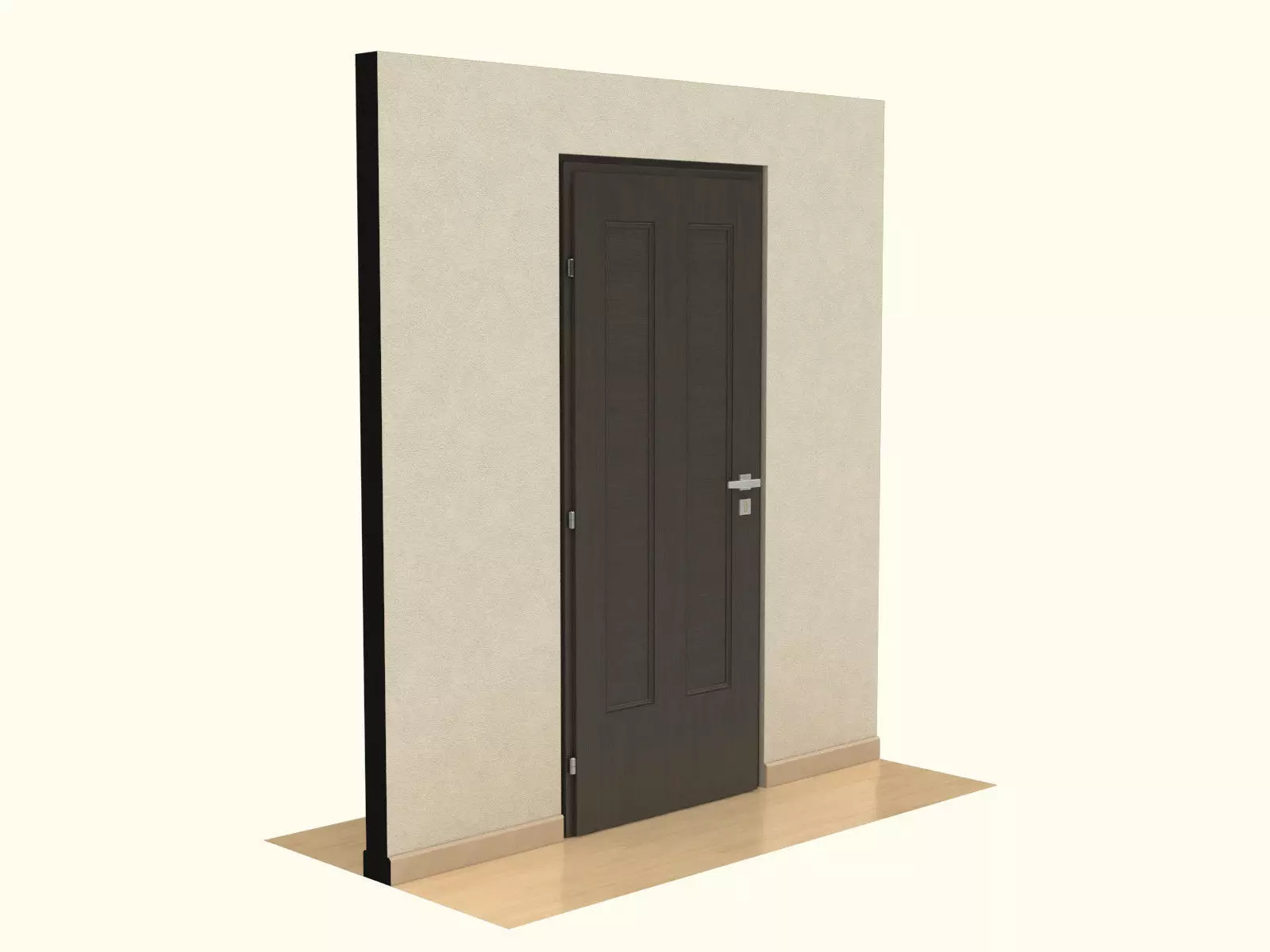 Wooden Door 3D model_0