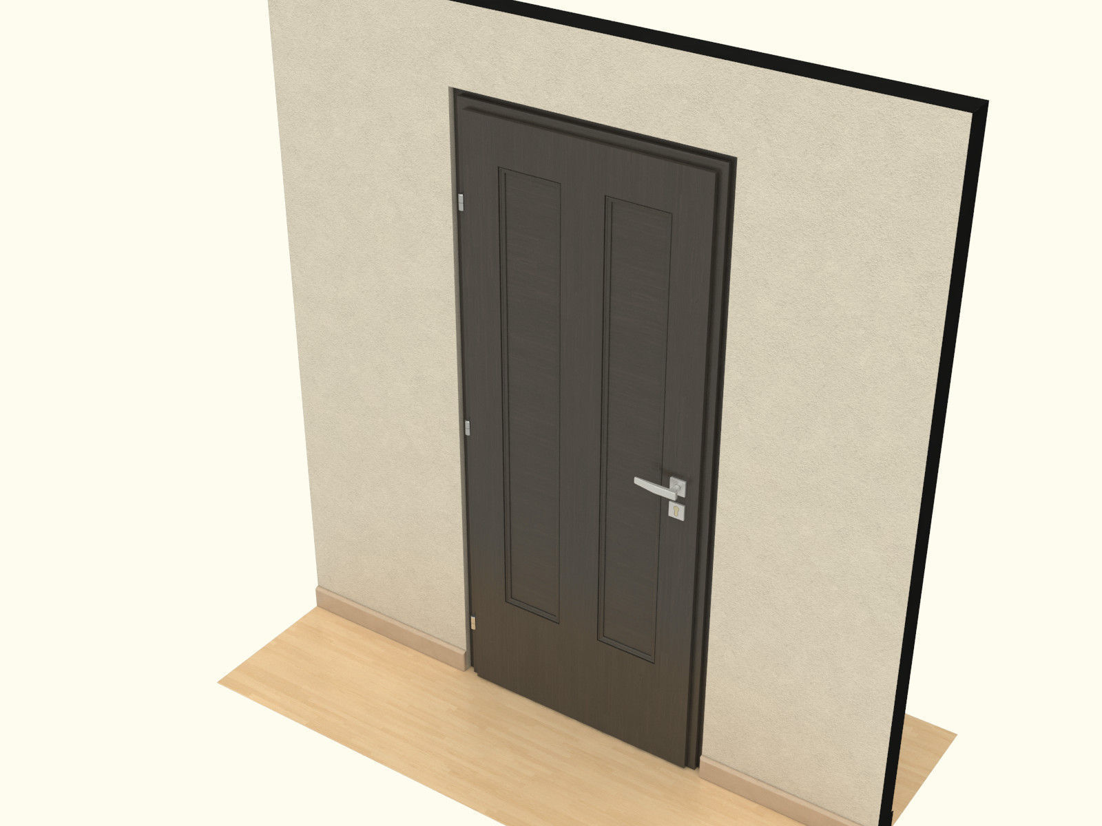 Wooden Door 3D model_5