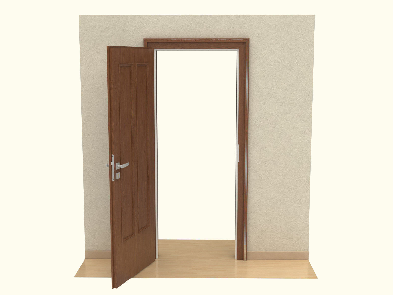 Door set with frame 3D model_101