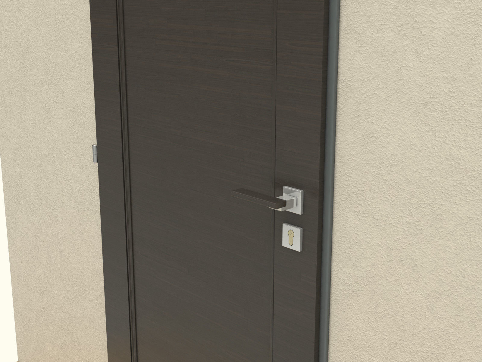 Door set with frame 3D model_100