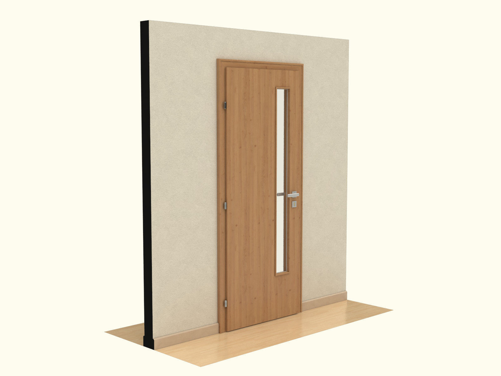 Door set with frame 3D model_26