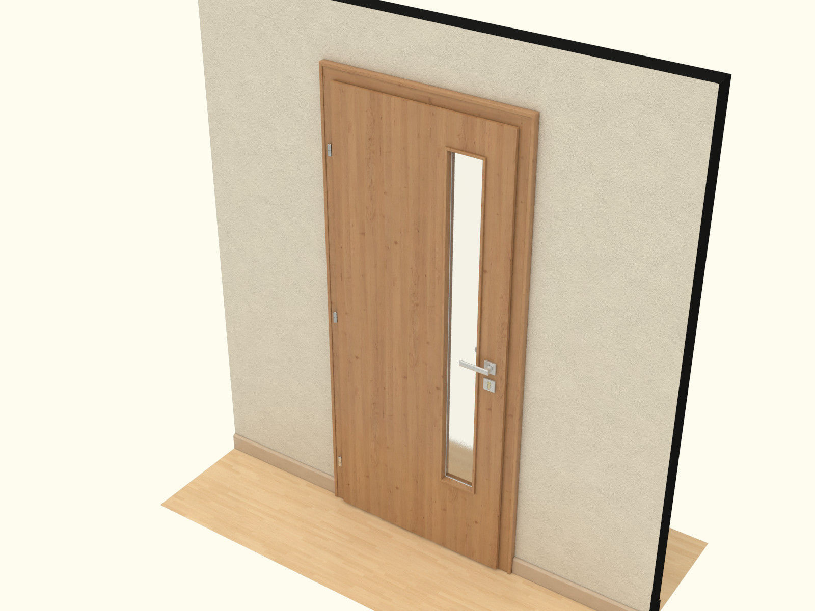 Door set with frame 3D model_84