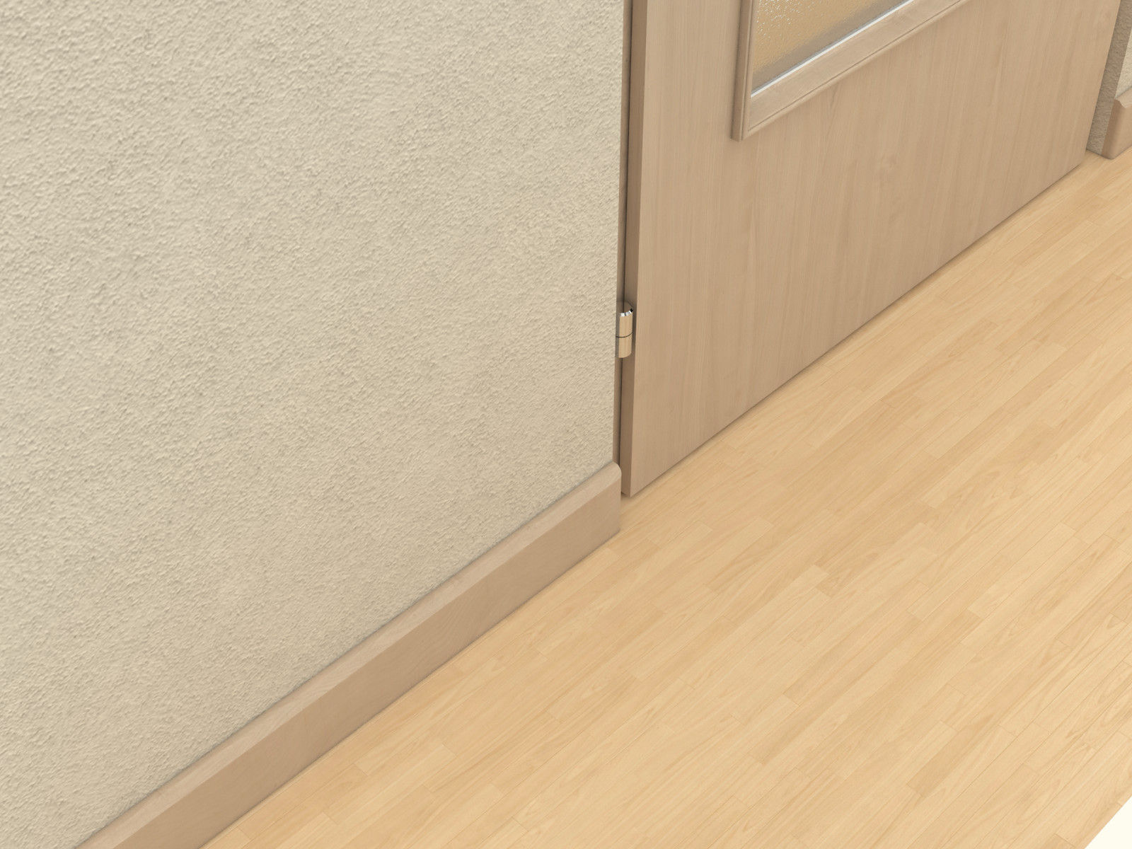 Door set with frame 3D model_30