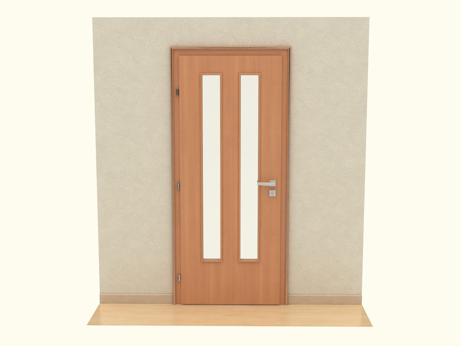 Door set with frame 3D model_111