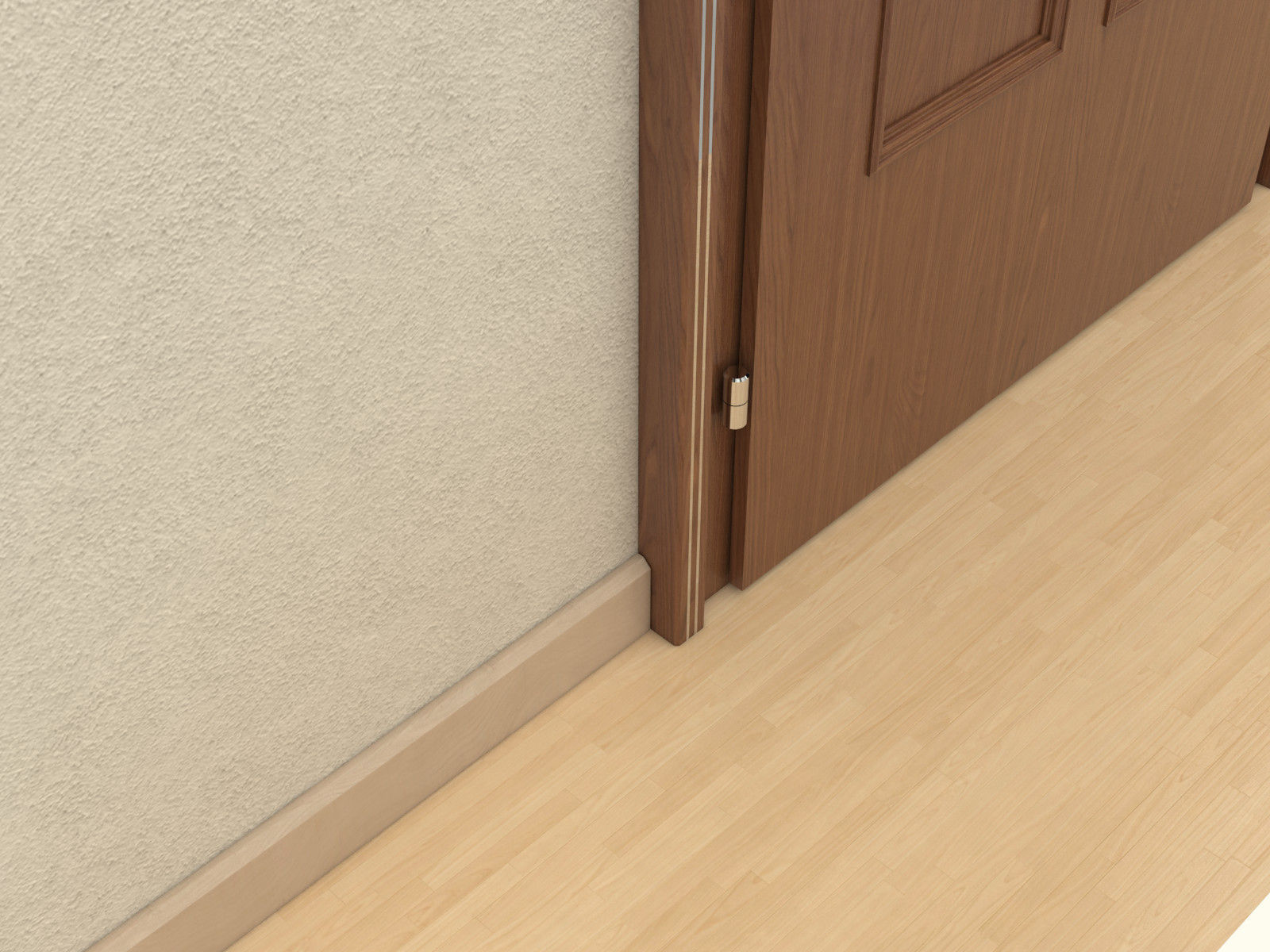 Door set with frame 3D model_70