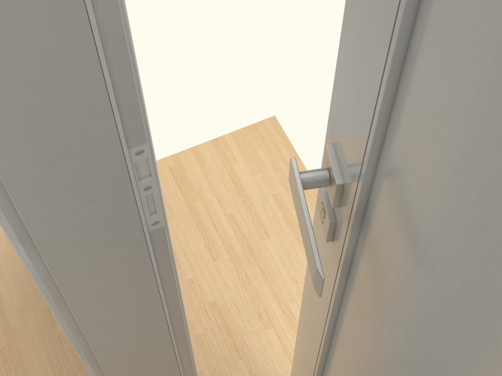 Door set with frame 3D model_109