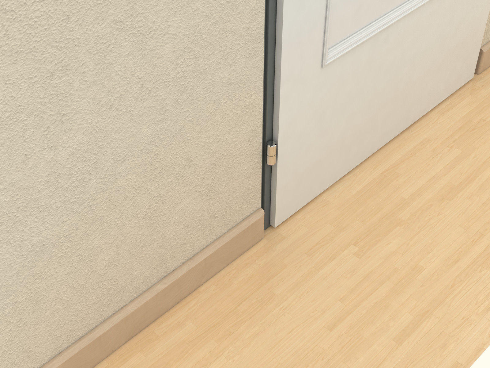 Door set with frame 3D model_16
