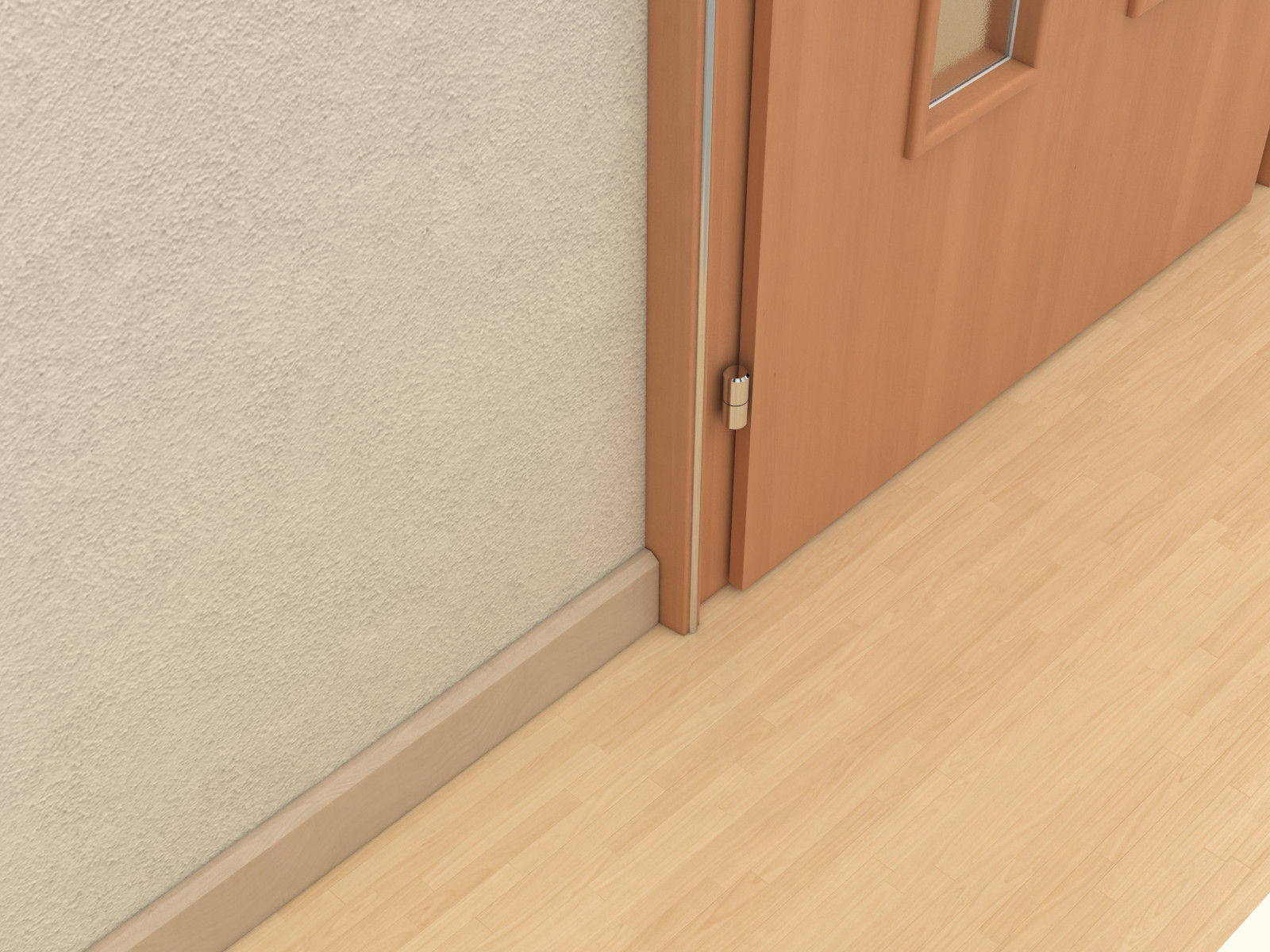 Door set with frame 3D model_88