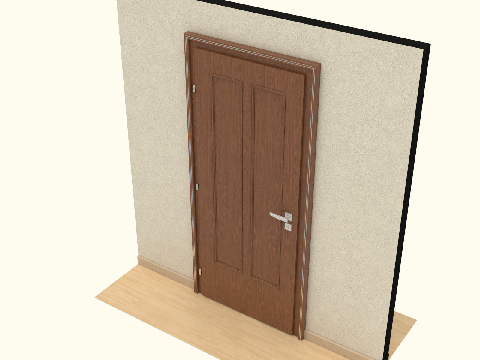Door set with frame 3D model_27
