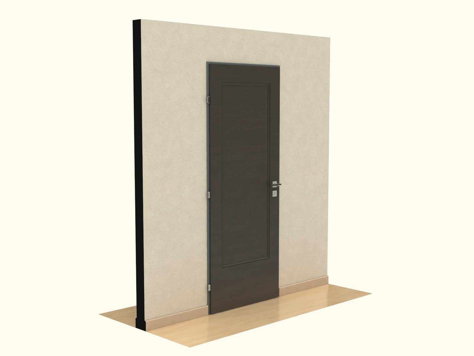 Door set with frame 3D model_96
