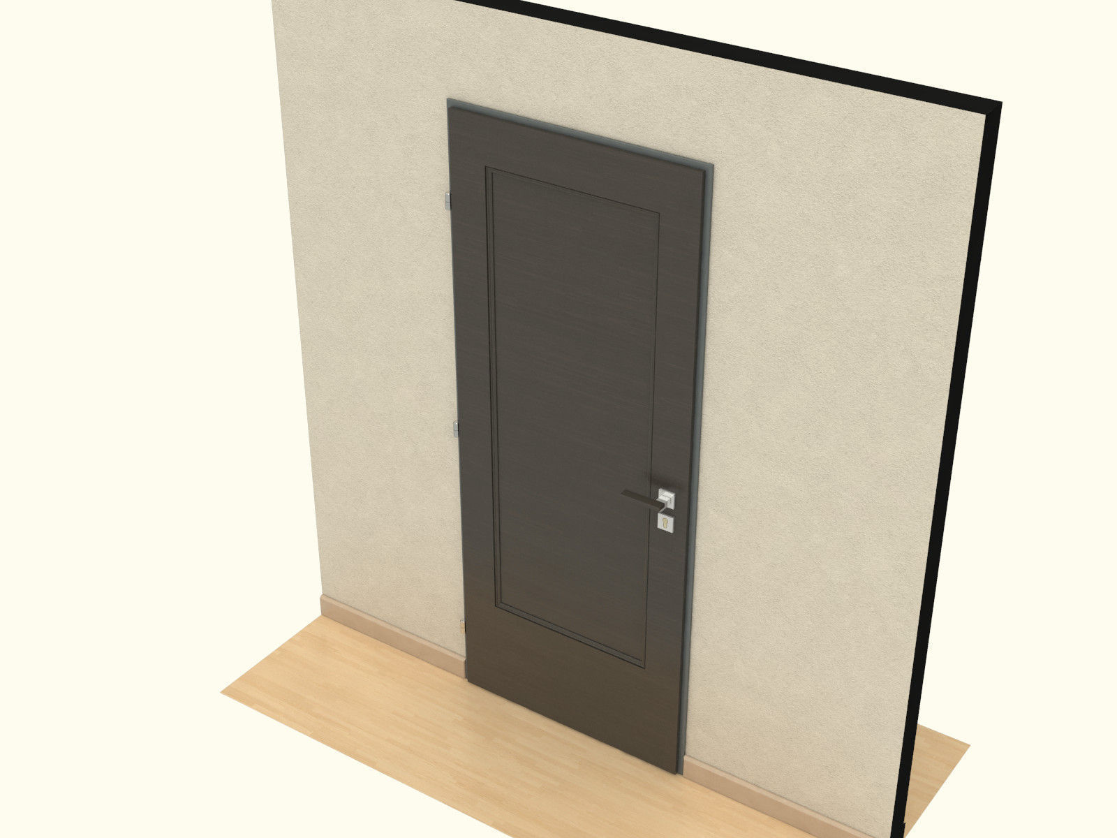 Door set with frame 3D model_42