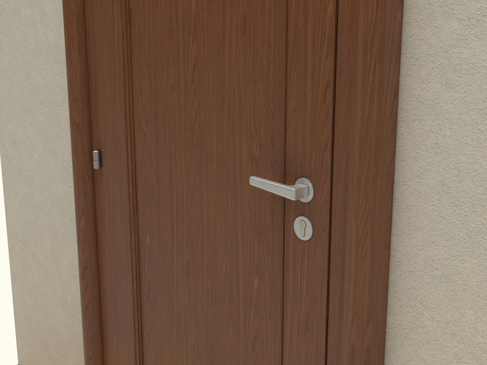 Door set with frame 3D model_91