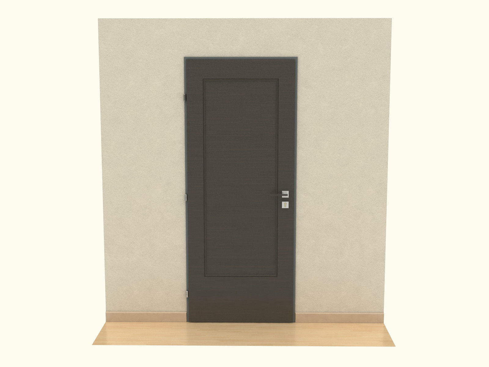 Door set with frame 3D model_35