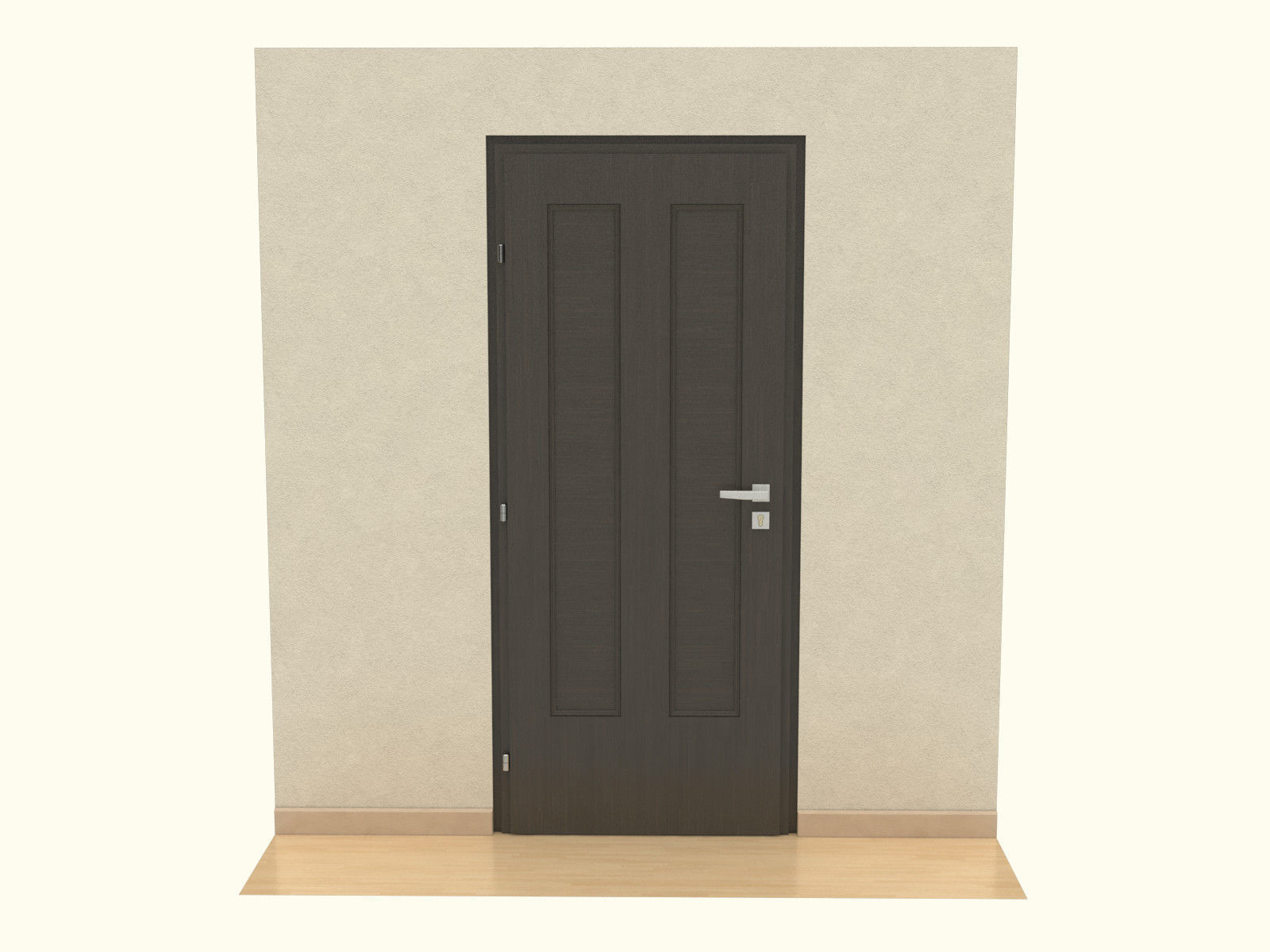 Door set with frame 3D model_79