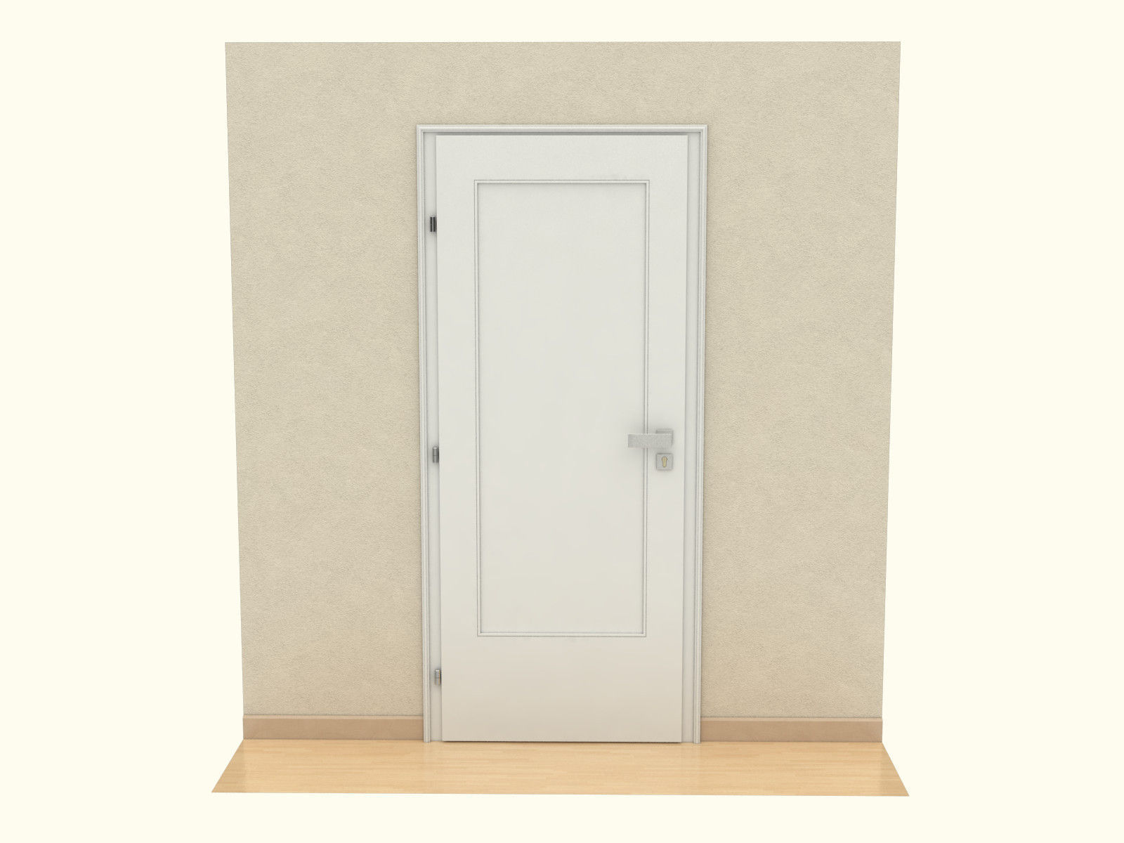 Door set with frame 3D model_74