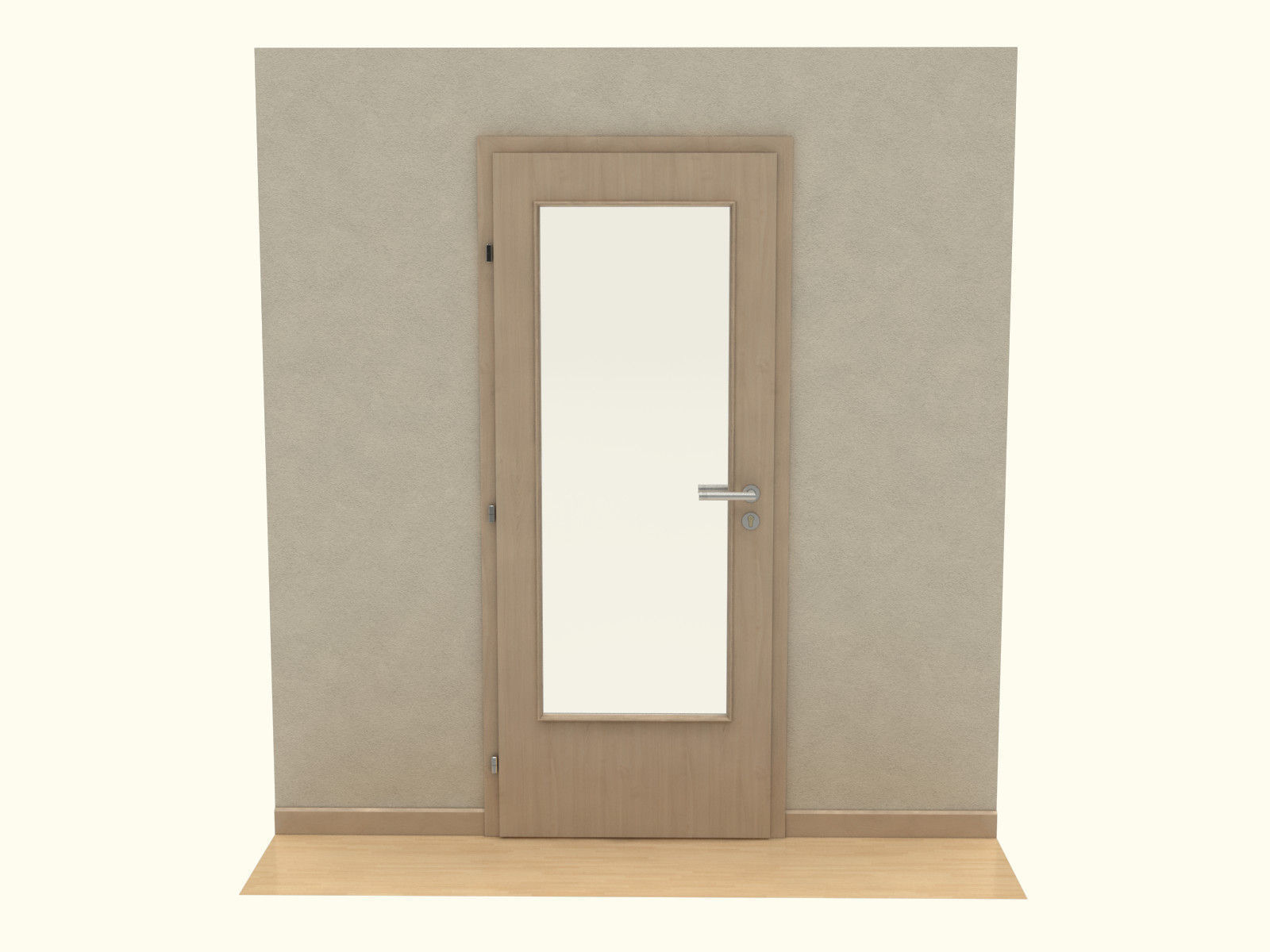 Door set with frame 3D model_60