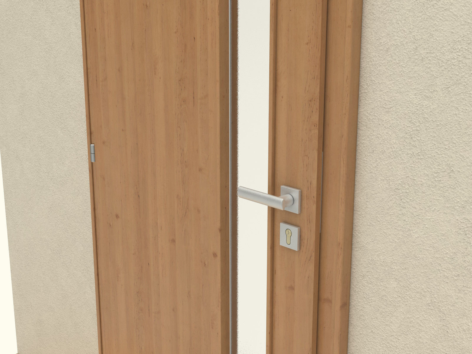 Door set with frame 3D model_72