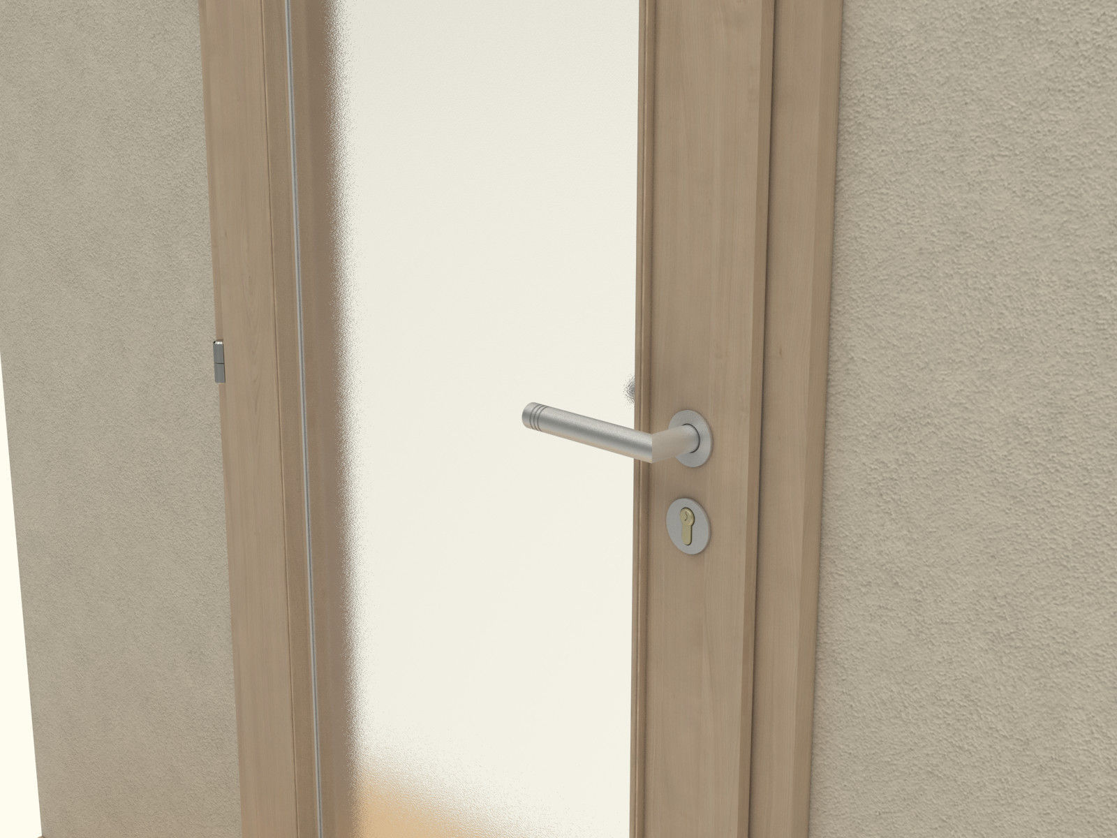 Door set with frame 3D model_107