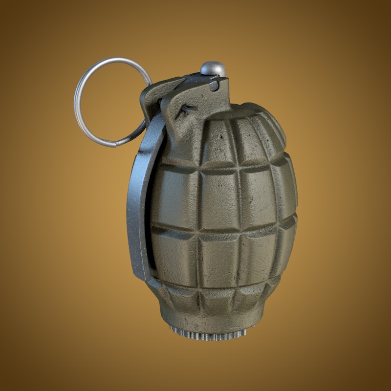 36M Mills bomb 3D model_1