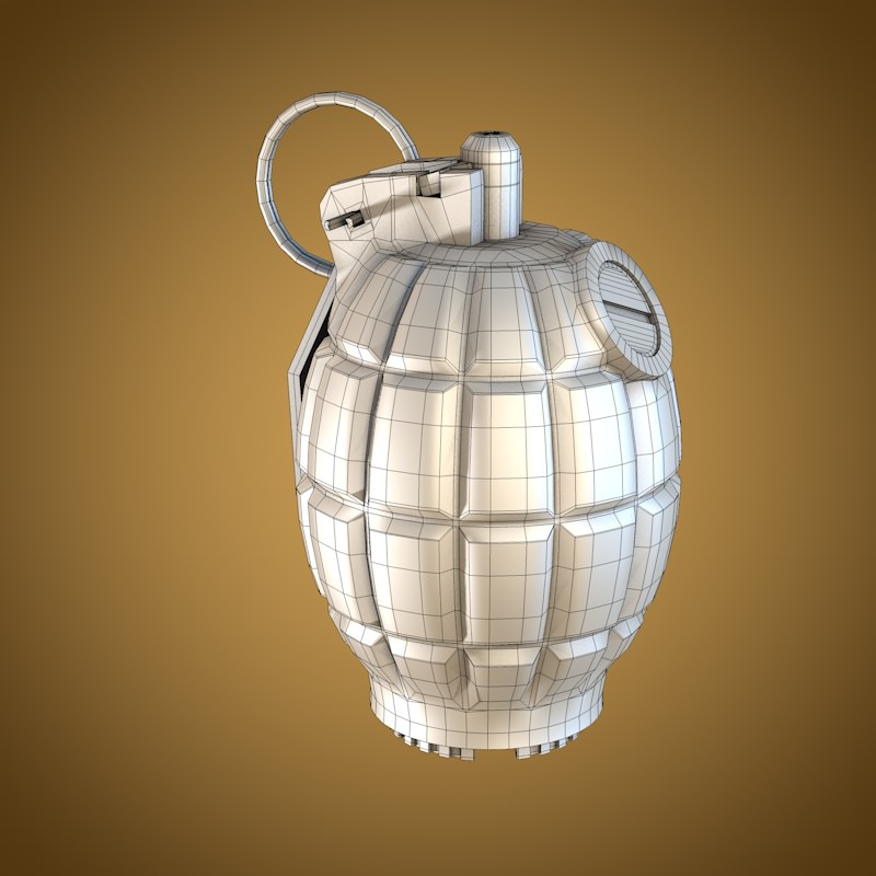 36M Mills bomb 3D model_5