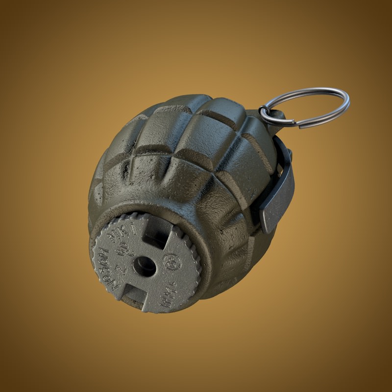 36M Mills bomb 3D model_2
