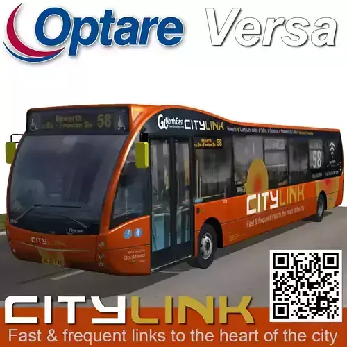 Optare Versa CityLink Low-poly 3D model