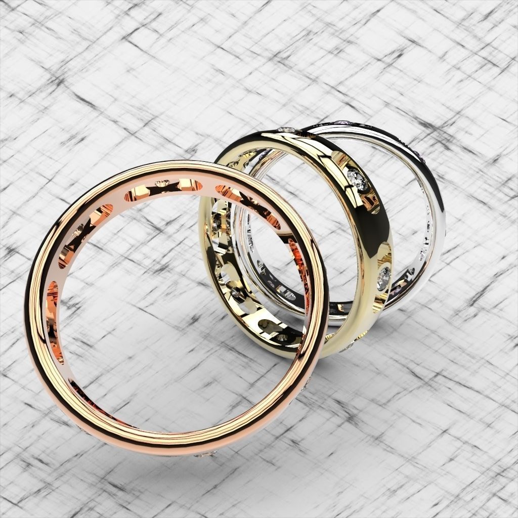 Wedding Ring o101 3D print model_1