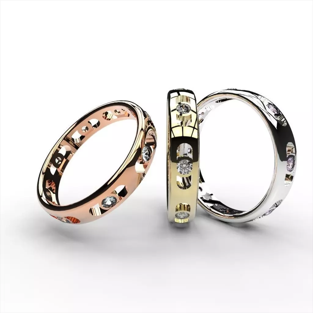 Wedding Ring o101 3D print model_0