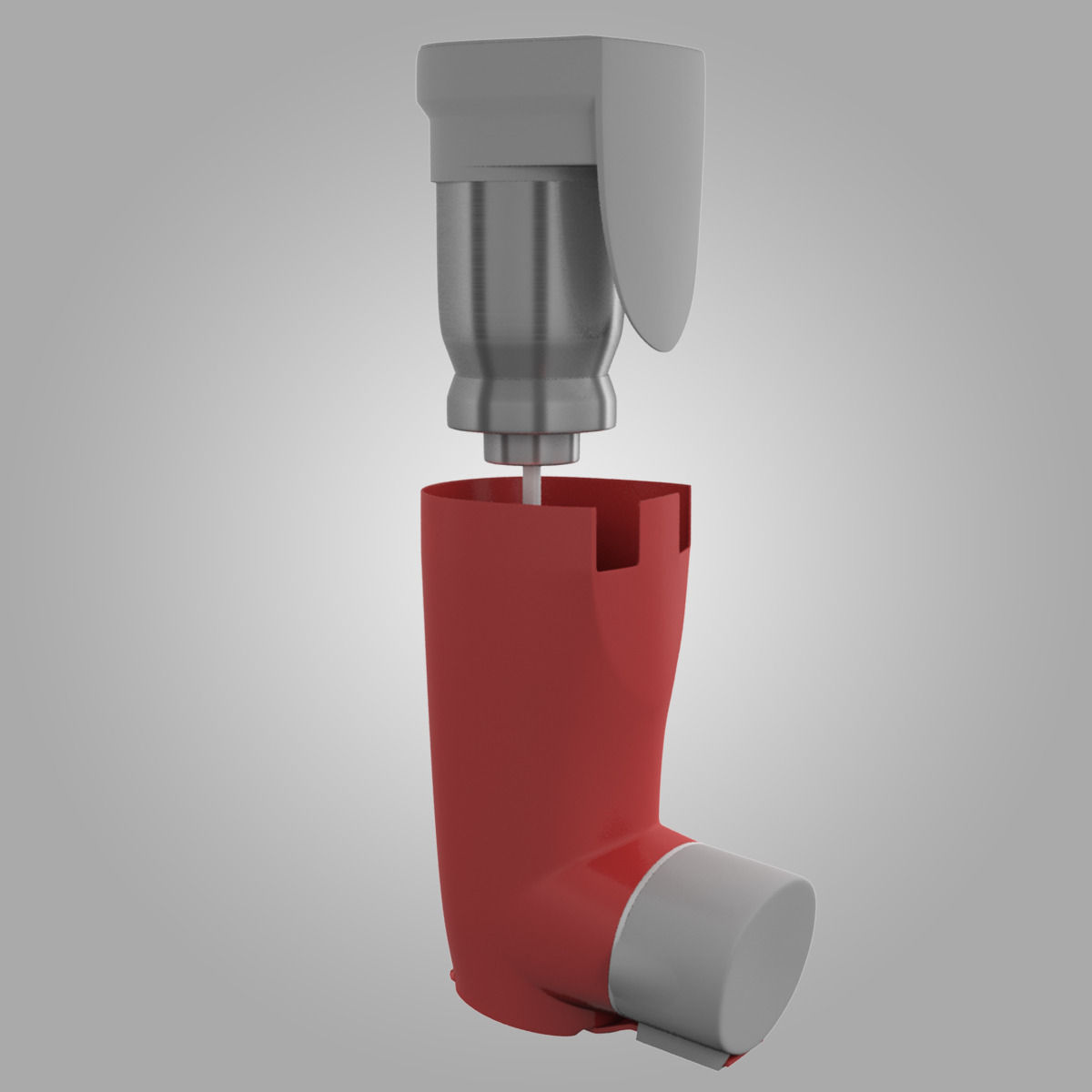Vannair Asthma Inhaler 3D model_8