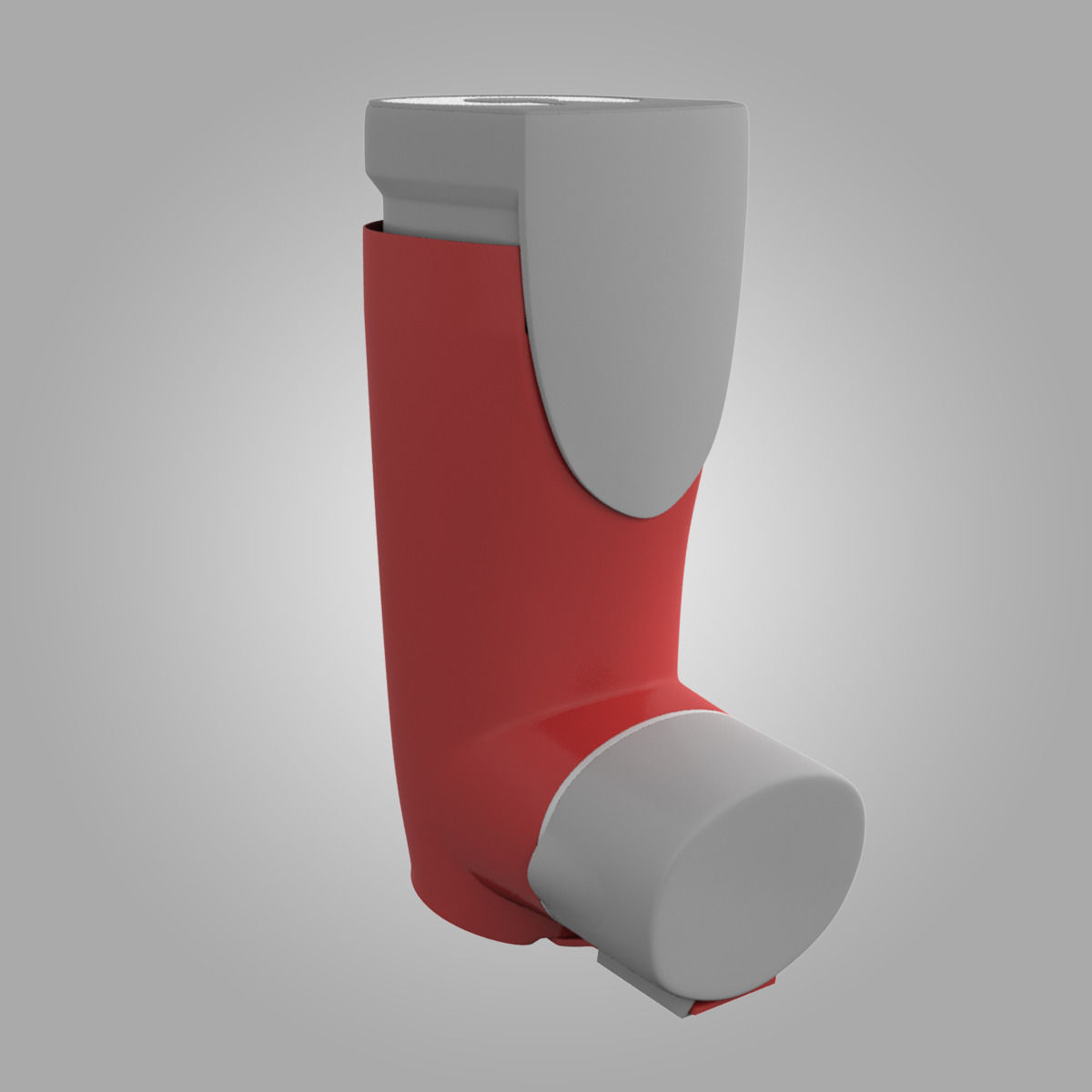 Vannair Asthma Inhaler 3D model_2