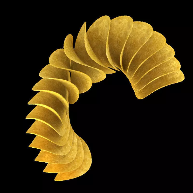 Pringles Potatoes 3D model_0