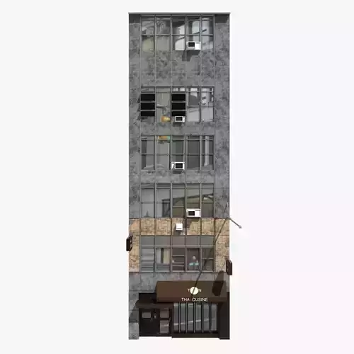 New York building facade 3D model