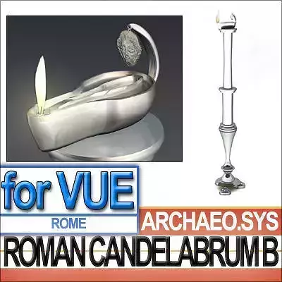 Ancient Roman Candelabrum B 3D model
