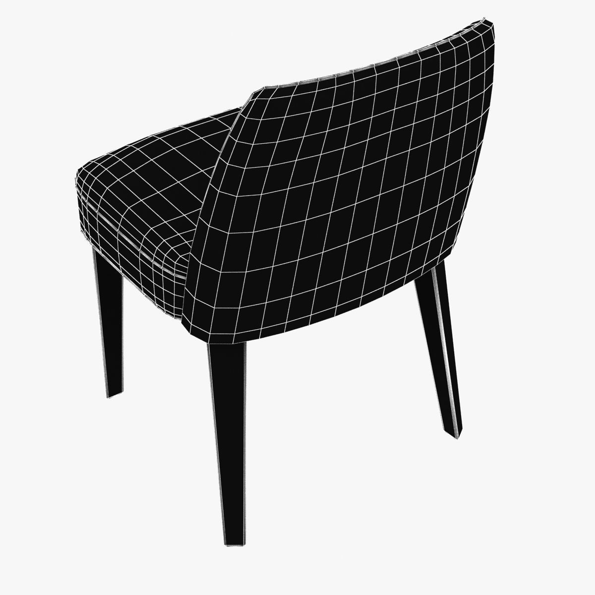 b b italia maxalto febo chair  3D model_6