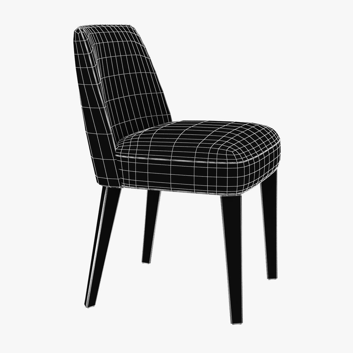 b b italia maxalto febo chair  3D model_5