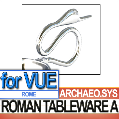 Ancient Roman Tableware A 3D model_4
