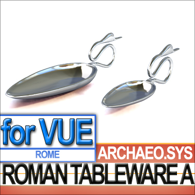 Ancient Roman Tableware A 3D model_2