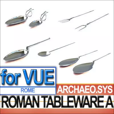 Ancient Roman Tableware A 3D model_0