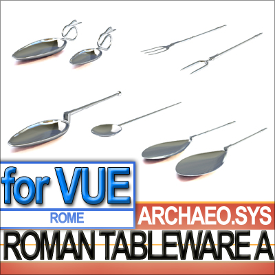 Ancient Roman Tableware A 3D model_7
