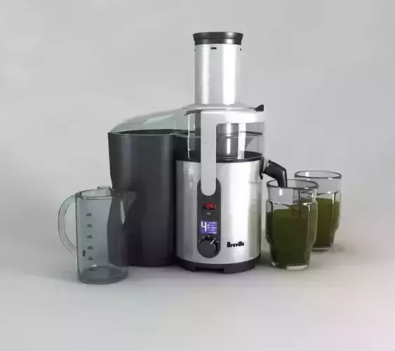 Breville BJE510XL Juice Fountain Multi-Speed 900-Watt Juicer 3D model