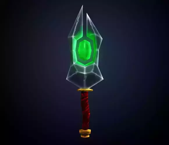 Dagger glowing sword