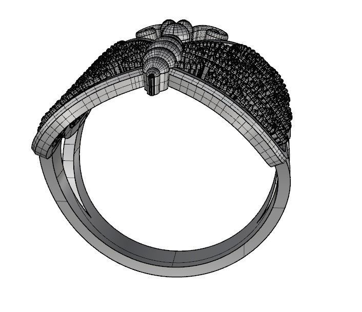 Ring Butterfly 3D print model_0