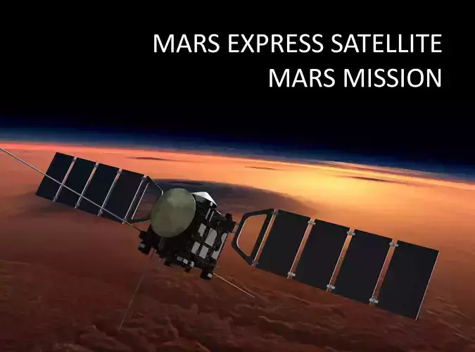 Mars Express Satellite 3D model