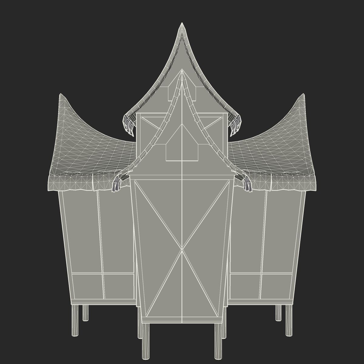Minangkabau Hut 3D model_15