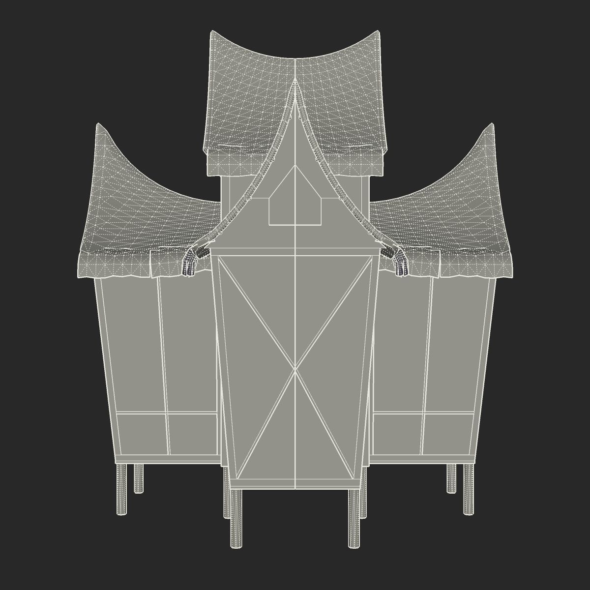 Minangkabau Hut 3D model_16