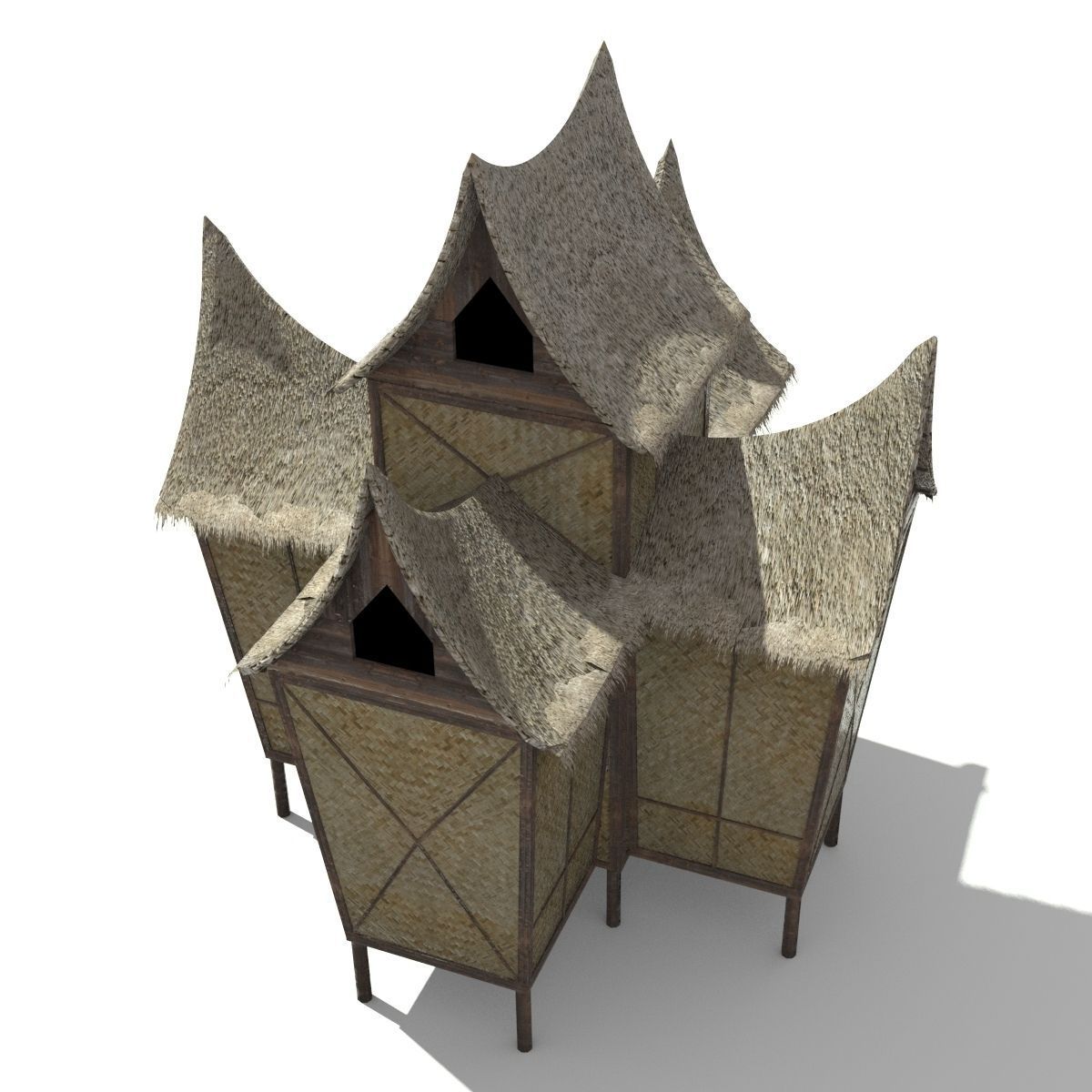 Minangkabau Hut 3D model_4