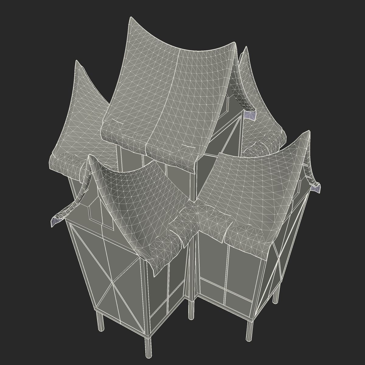 Minangkabau Hut 3D model_10