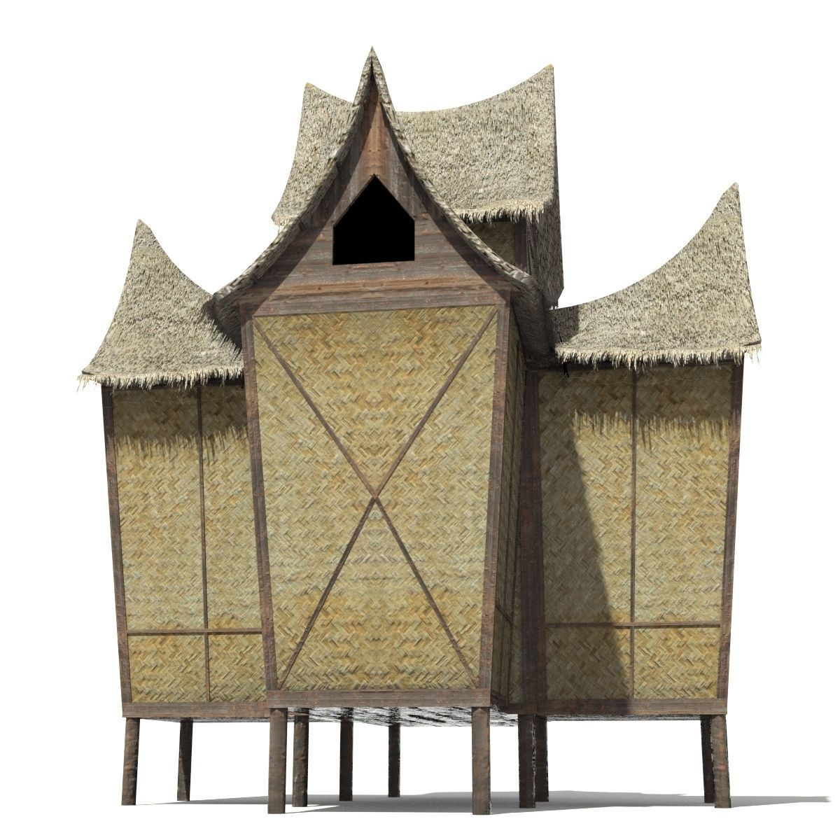 Minangkabau Hut 3D model_5