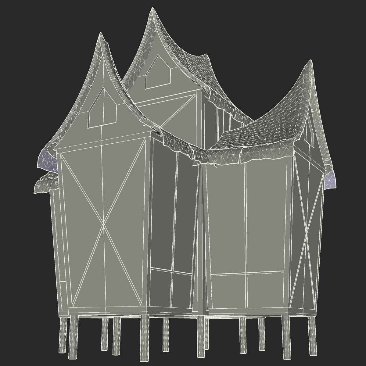 Minangkabau Hut 3D model_11